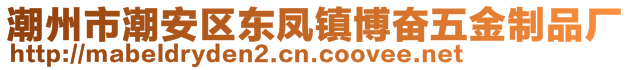 潮州市潮安區(qū)東鳳鎮(zhèn)博奮五金制品廠