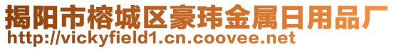 揭陽市榕城區(qū)豪瑋金屬日用品廠