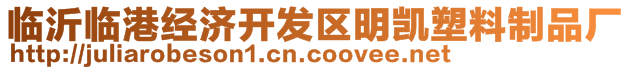 臨沂臨港經(jīng)濟(jì)開發(fā)區(qū)明凱塑料制品廠