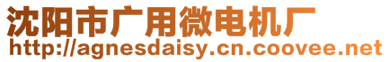 沈陽市廣用微電機廠