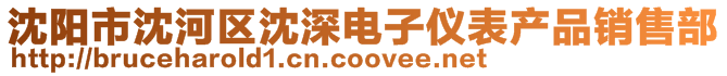 沈陽市沈河區沈深電子儀表產品銷售部