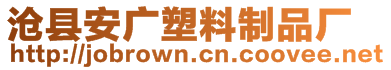 滄縣安廣塑料制品廠