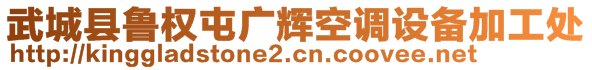 武城縣魯權(quán)屯廣輝空調(diào)設(shè)備加工處