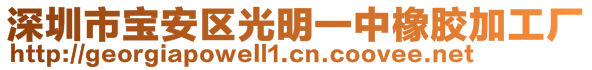 深圳市寶安區(qū)光明一中橡膠加工廠