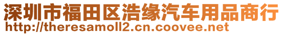 深圳市福田區(qū)浩緣汽車用品商行