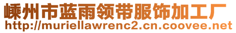 嵊州市藍(lán)雨領(lǐng)帶服飾加工廠