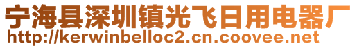 宁海县深圳镇光飞日用电器厂