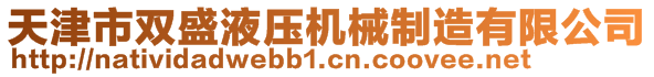 天津市雙盛液壓機(jī)械制造有限公司