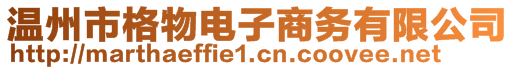 溫州市格物電子商務(wù)有限公司