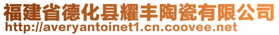 福建省德化县耀丰陶瓷有限公司