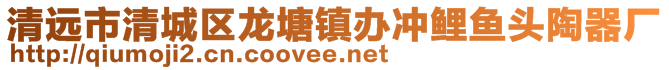 清遠市清城區(qū)龍?zhí)伶?zhèn)辦沖鯉魚頭陶器廠