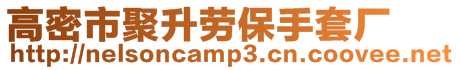 高密市聚升勞保手套廠