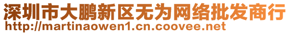 深圳市大鹏新区无为网络批发商行