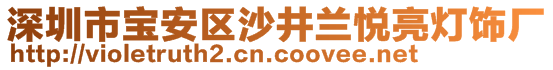 深圳市宝安区沙井兰悦亮灯饰厂