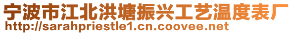 寧波市江北洪塘振興工藝溫度表廠
