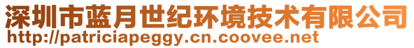 深圳市藍(lán)月世紀(jì)環(huán)境技術(shù)有限公司