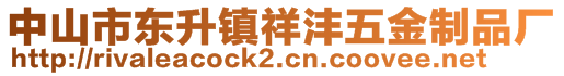 中山市東升鎮(zhèn)祥灃五金制品廠