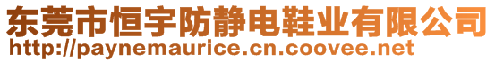 東莞市恒宇防靜電鞋業(yè)有限公司