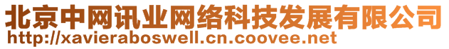 北京中網(wǎng)訊業(yè)網(wǎng)絡(luò)科技發(fā)展有限公司