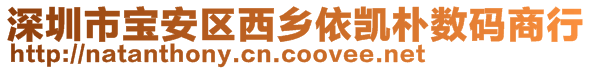 深圳市寶安區(qū)西鄉(xiāng)依凱樸數(shù)碼商行