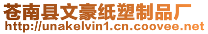 蒼南縣文豪紙塑制品廠