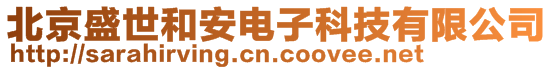 北京盛世和安電子科技有限公司