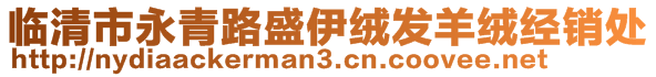 臨清市永青路盛伊絨發(fā)羊絨經(jīng)銷處