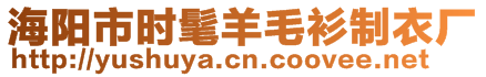 海陽市時髦羊毛衫制衣廠