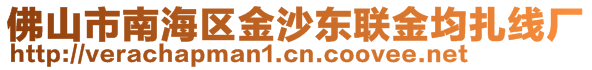 佛山市南海區(qū)金沙東聯(lián)金均扎線廠