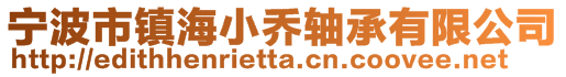寧波市鎮(zhèn)海小喬軸承有限公司