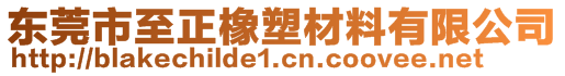 东莞市至正橡塑材料有限公司