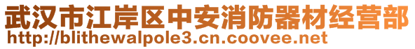 武漢市江岸區(qū)中安消防器材經(jīng)營部