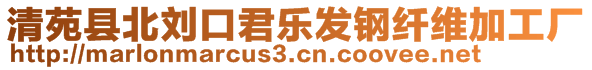 清苑縣北劉口君樂發(fā)鋼纖維加工廠