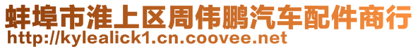 蚌埠市淮上區(qū)周偉鵬汽車配件商行