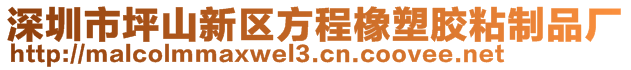 深圳市坪山新区方程橡塑胶粘制品厂