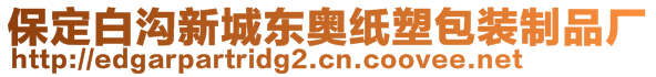 保定白溝新城東奧紙塑包裝制品廠
