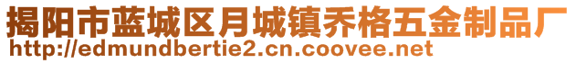 揭陽(yáng)市藍(lán)城區(qū)月城鎮(zhèn)喬格五金制品廠