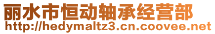 麗水市恒動(dòng)軸承經(jīng)營(yíng)部