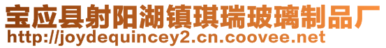 寶應(yīng)縣射陽湖鎮(zhèn)琪瑞玻璃制品廠