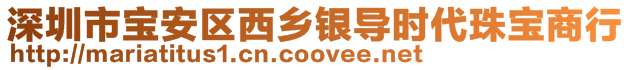 深圳市寶安區西鄉銀導時代珠寶商行
