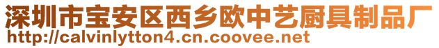 深圳市寶安區(qū)西鄉(xiāng)歐中藝廚具制品廠