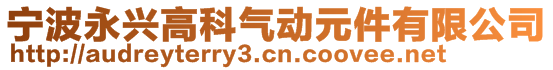 寧波永興高科氣動(dòng)元件有限公司