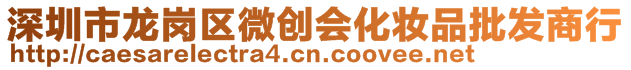 深圳市龍崗區(qū)微創(chuàng)會化妝品批發(fā)商行
