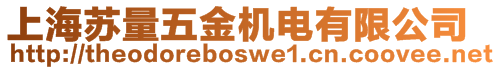 上海蘇量五金機(jī)電有限公司