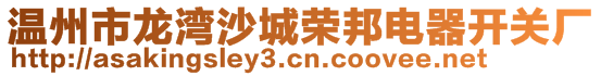 溫州市龍灣沙城榮邦電器開關廠