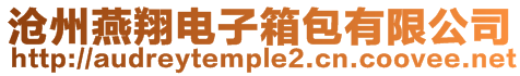 滄州燕翔電子箱包有限公司