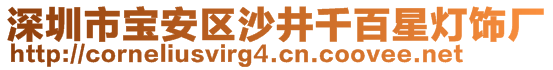 深圳市寶安區(qū)沙井千百星燈飾廠