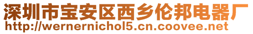 深圳市寶安區(qū)西鄉(xiāng)倫邦電器廠