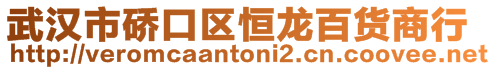 武漢市硚口區(qū)恒龍百貨商行