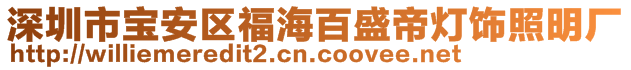 深圳市寶安區(qū)福海百盛帝燈飾照明廠